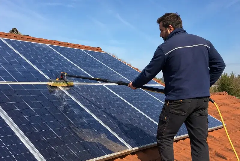 Nettoyage et entretien de panneaux solaires à Fillols